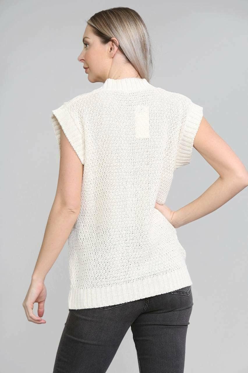 Sleeveless Button Cardigan - Image 7