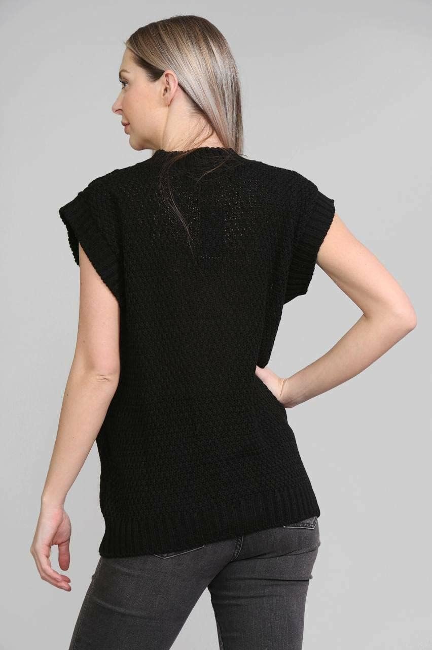 Sleeveless Button Cardigan - Image 5