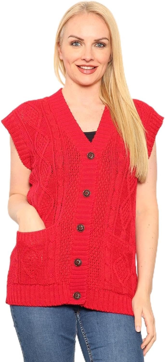 Sleeveless Button Cardigan - Image 2